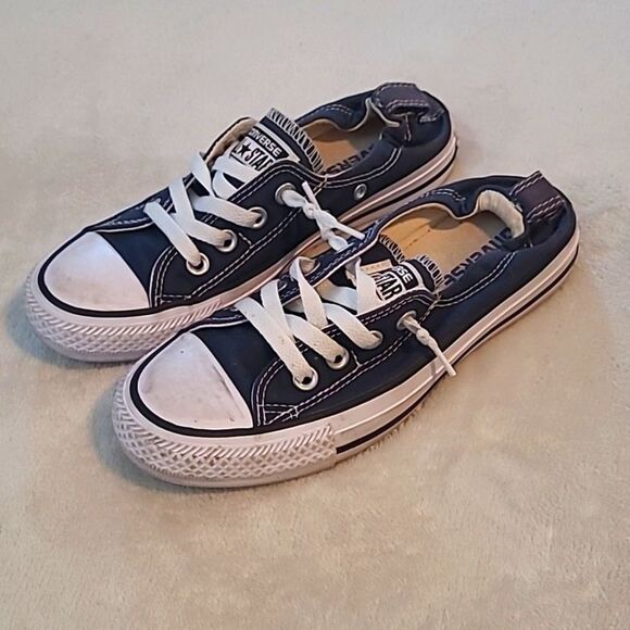 Converse Chuck Taylor Womens Size 6 Shoreline Slip On Sneakers Blue White Casual - Picture 1 of 10